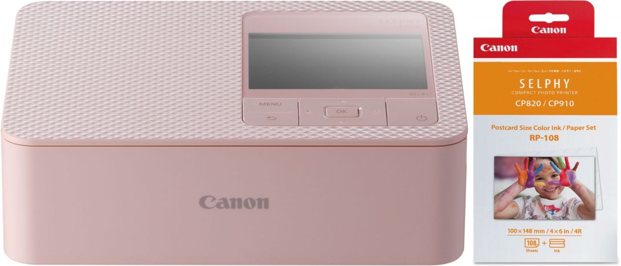 Canon SELPHY CP1500 pink + Canon RP-108 paper + ribbon