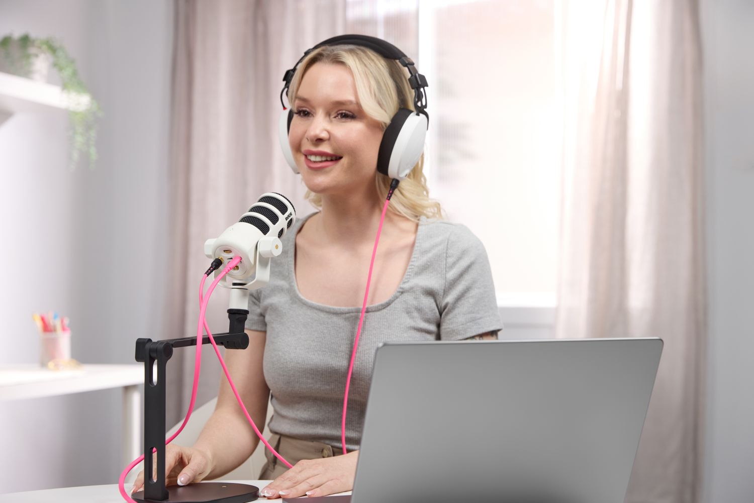 Caractéristiques techniques  Rode PodMic USB blanc