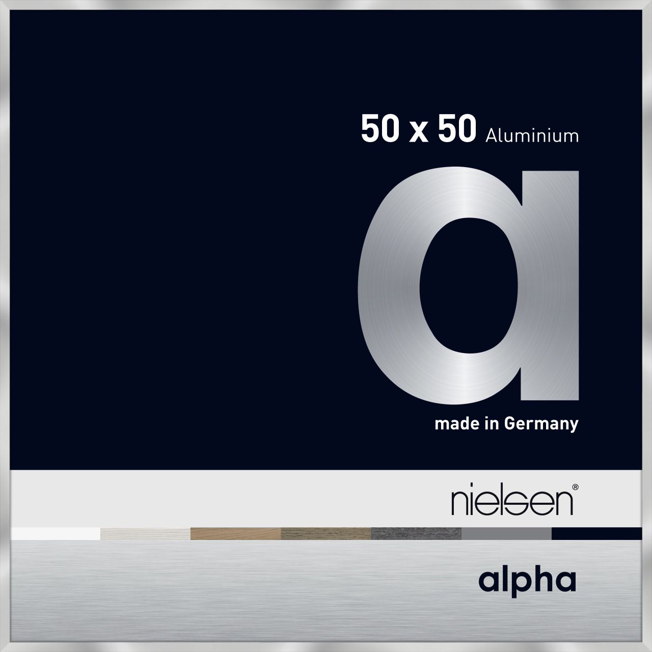 Nielsen Alpha 1655003 50x50cm silber glänzend