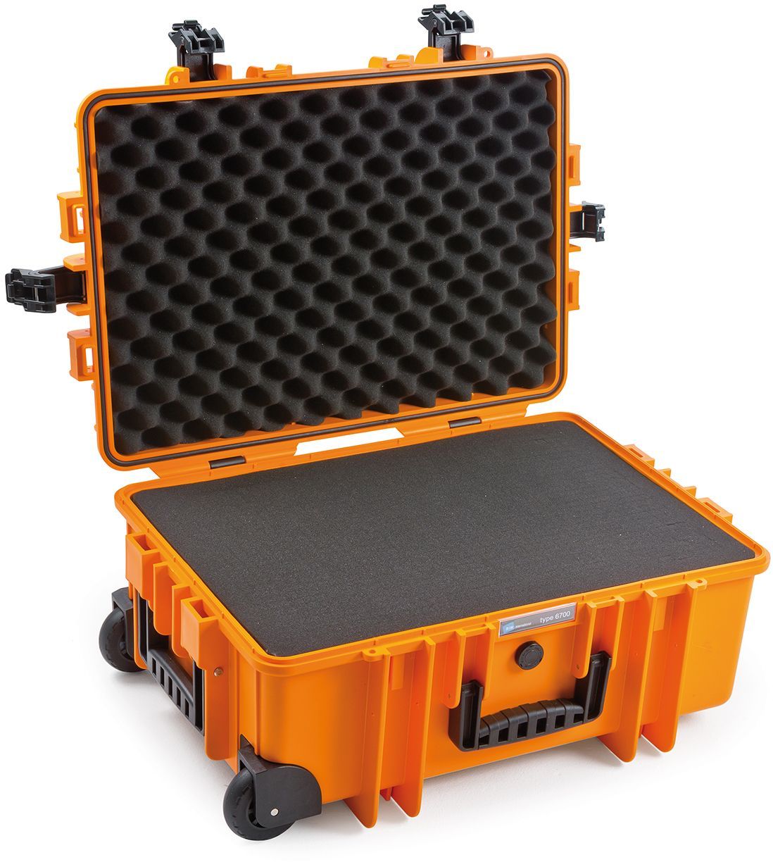 Zubehör  B&W Case Type 6700 SI orange mit Schaumstoffeinsatz