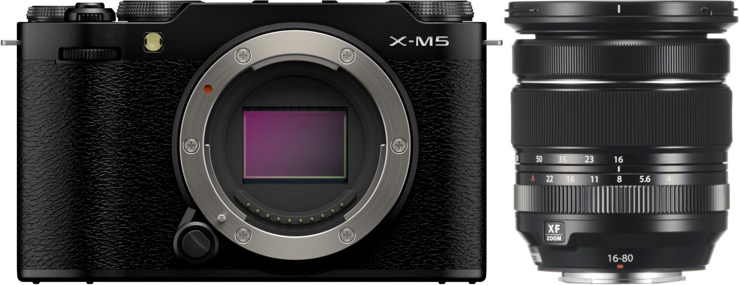 Fujifilm X-M5 Body Black + XF 16-80mm F4 R OIS WR