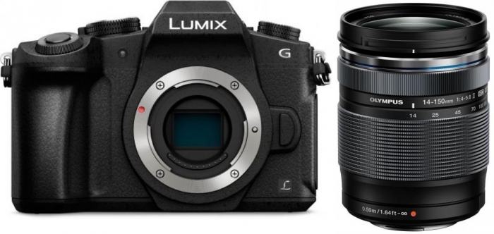 Panasonic Lumix DMC-G81 + Olympus M.Zuiko 14-150 4.0-5.6 II schwarz