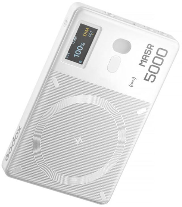 Godox MA5R white - RGB light & power bank - Foto Erhardt