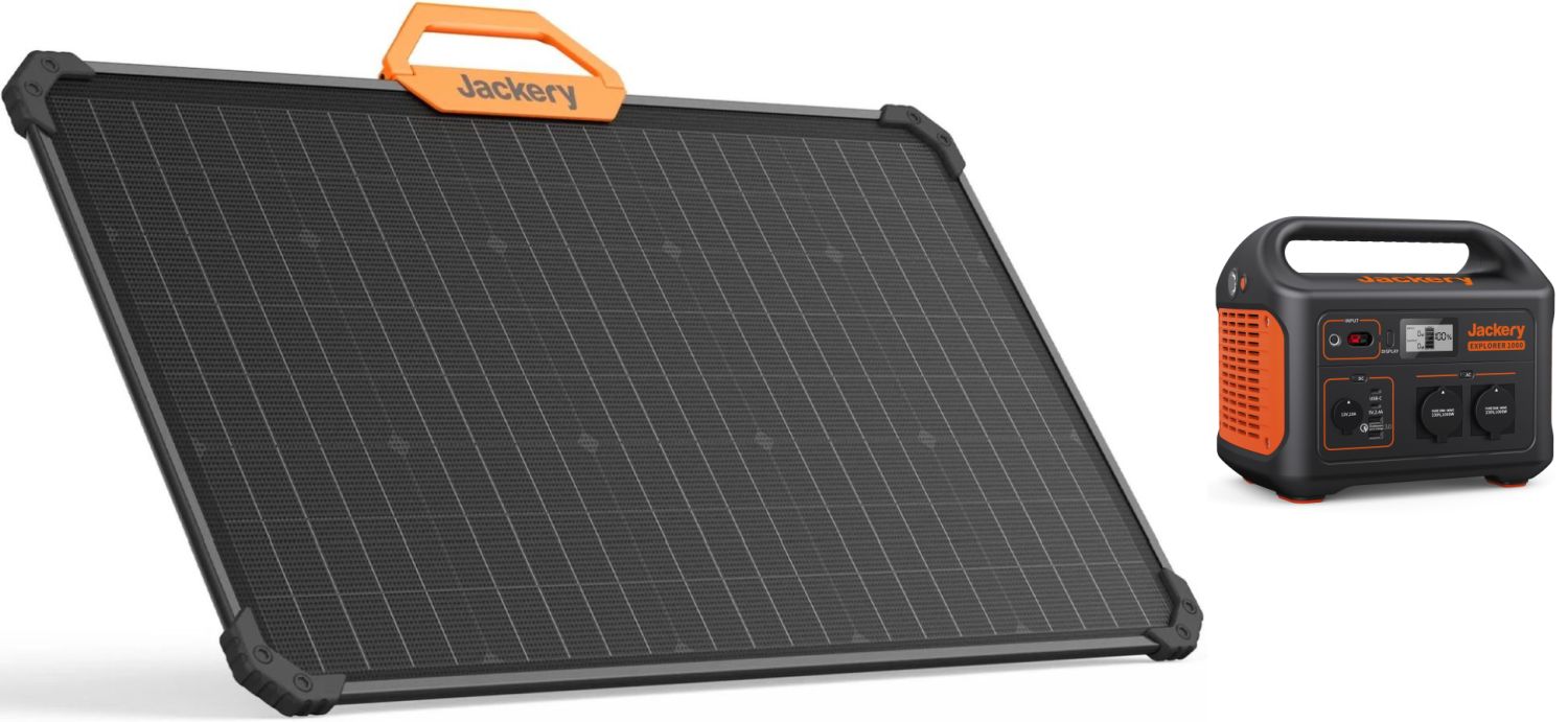 Jackery Explorer 1000 EU + SolarSaga 80 Solarpanel