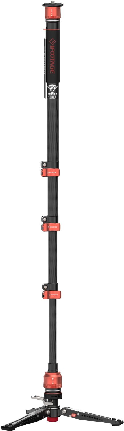 iFootage Cobra 3 Carbon fiber Flip lock Pedal Monopod