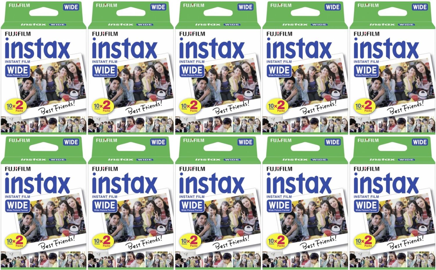 Fujifilm Instax Film Wide DP 10 Pack (10x Twin Pack)