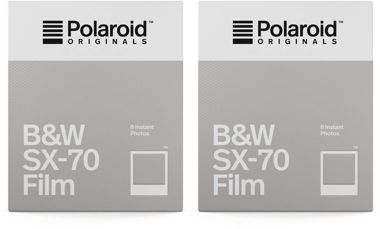 Polaroid SX-70 B&W Film 8x 2 Pack