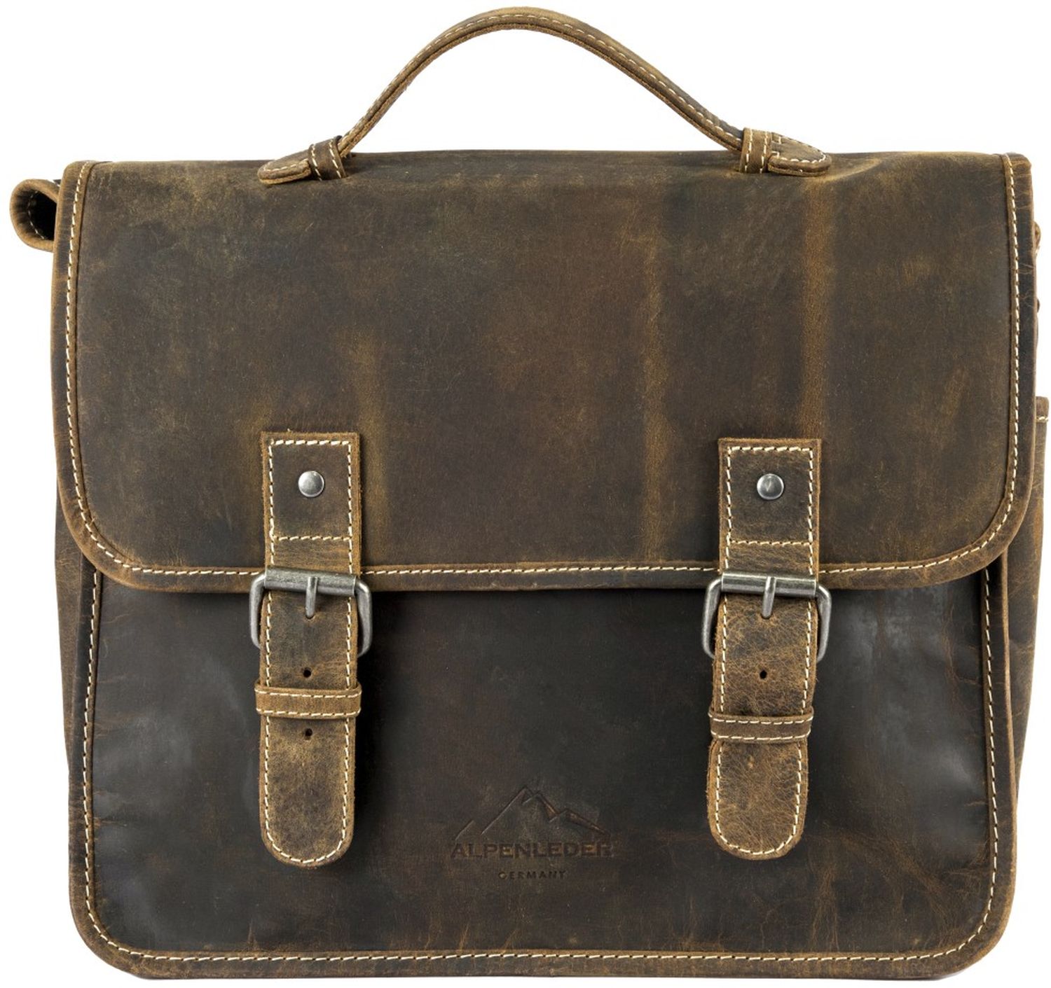 Alpenleder Kameratasche Reporter old havanna Image
