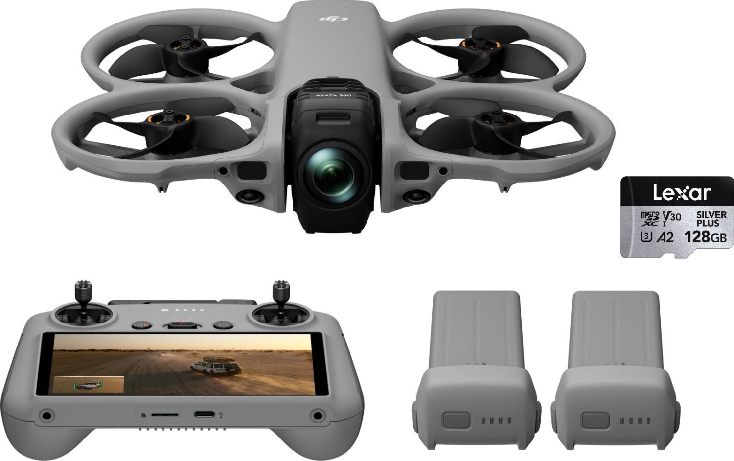 DJI Avata 360 FMC (DJI RC 2) + Lexar Silver Plus microSDXC 128GB V30