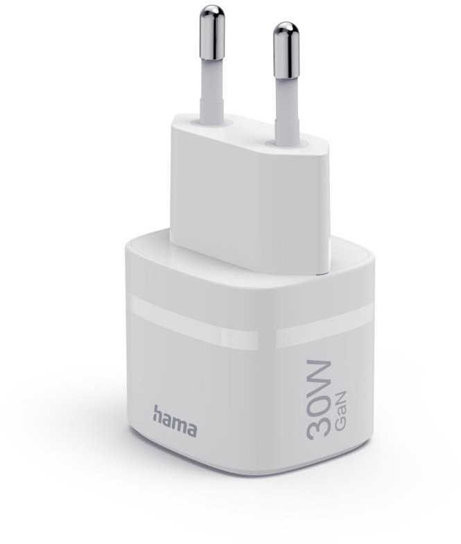 Hama 201964 GaN Schnellladegerät USB-C PD 30W Weiß Image