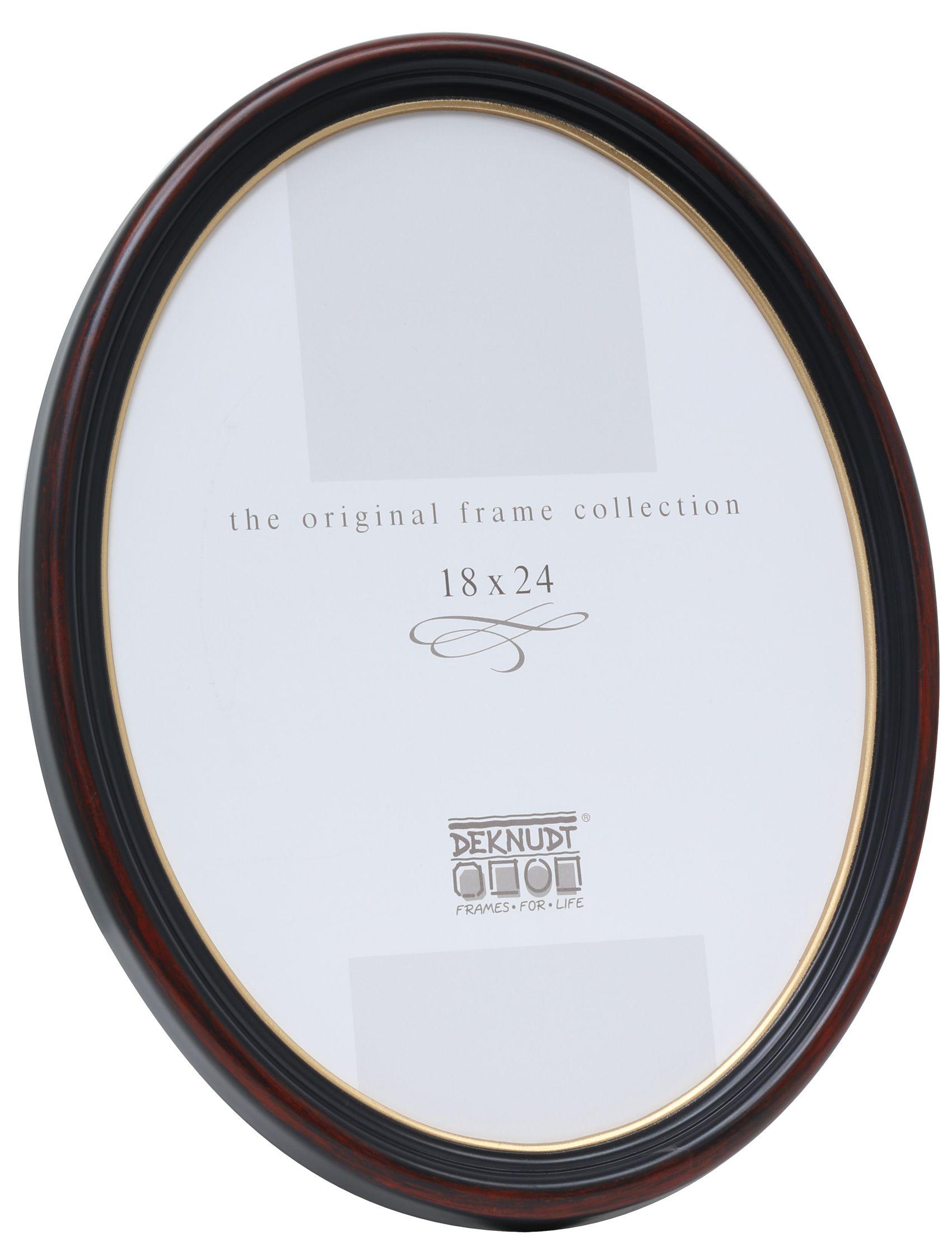 Deknudt BR 13x18 oval schwarz/gold