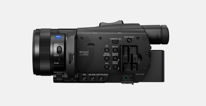 venstre God følelse Aktuator Sony FDR-AX700 4K HDR Camcorder - Foto Erhardt