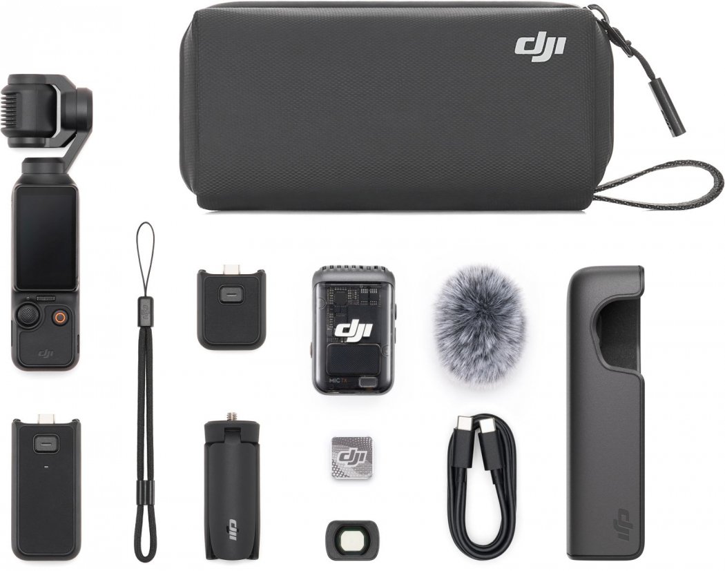  DJI Mic 2 (1 TX + 1 RX), Wireless Microphone with