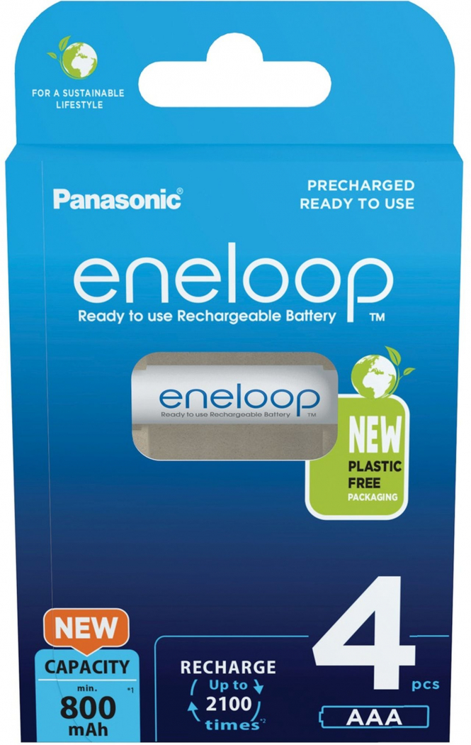 Panasonic eneloop pro AAA High Capacity Ni-MH Rechargeable Batteries  (8-Pack) PBK4HCCA8BA - The Home Depot