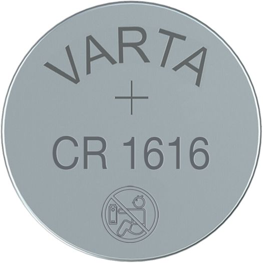 CR 1616 VAR: Pile bouton Varta, 3 V, 55 mAh, 16 x1,6 mm chez reichelt  elektronik