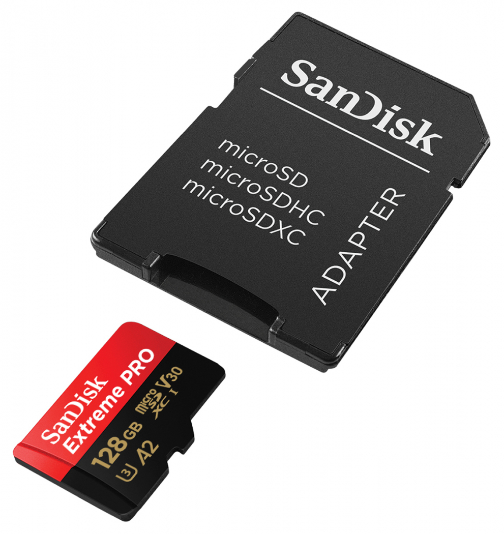 SanDisk micro SDXC Extreme Pro 128GB 200MB/s V30 - Foto Erhardt
