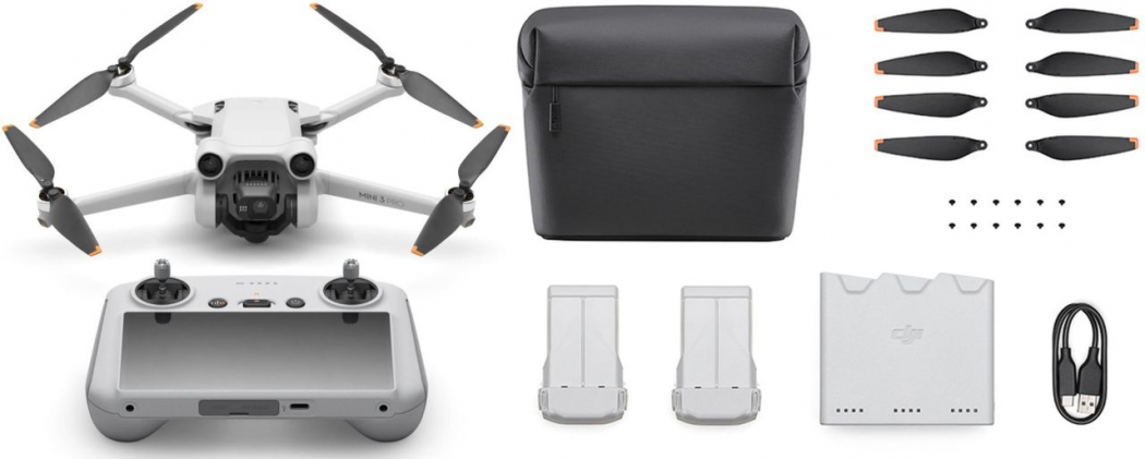 DJI Mini 3 with RC Smart Controller and Fly More Kit in Gray
