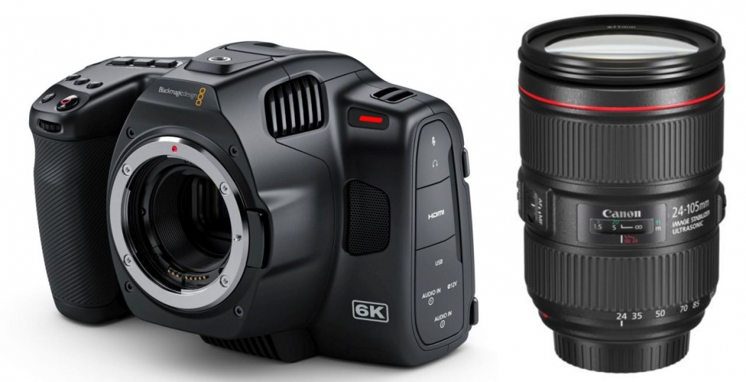 Technical Specs Blackmagic Pocket 6K Pro + Canon EF 24-105mm f4.0 - Foto  Erhardt