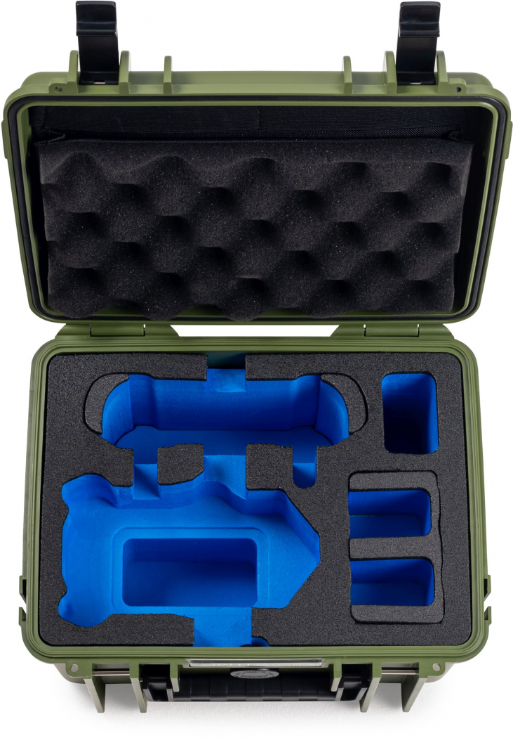 B&W Case Type 2000 bronze-green for DJI Mini 4 Pro + Fly More Set