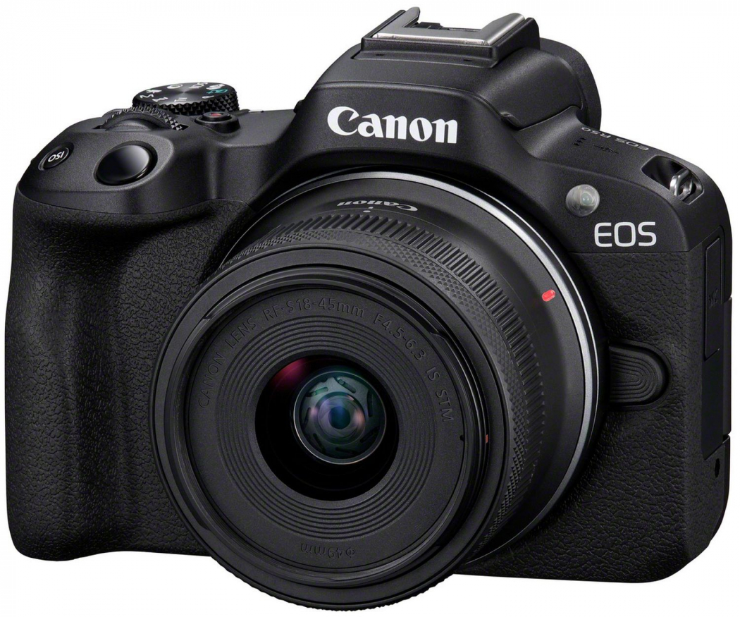 Canon EOS R50 RF-S IS + - RF-S Foto STM 55-210mm + 18-45mm schwarz Erhardt