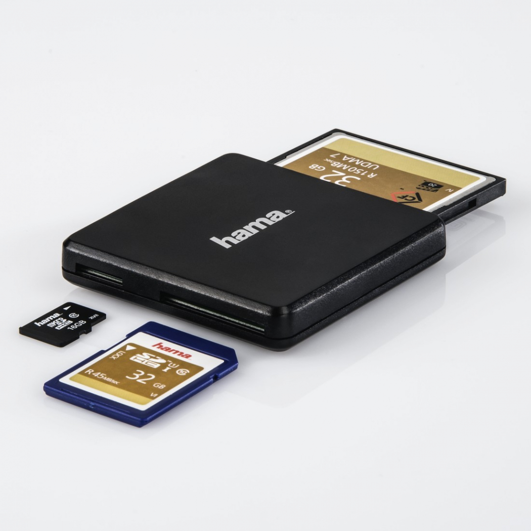 ovn Erobrer midlertidig Hama 124022 Card Reader USB 3.0 black - Foto Erhardt