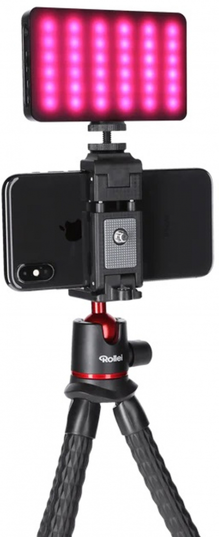 Luce LED Rollei Lumis Compact RGB – 98 CRI, 13 Effetti, Batteria 3100mAh, Per Fotografia E Video