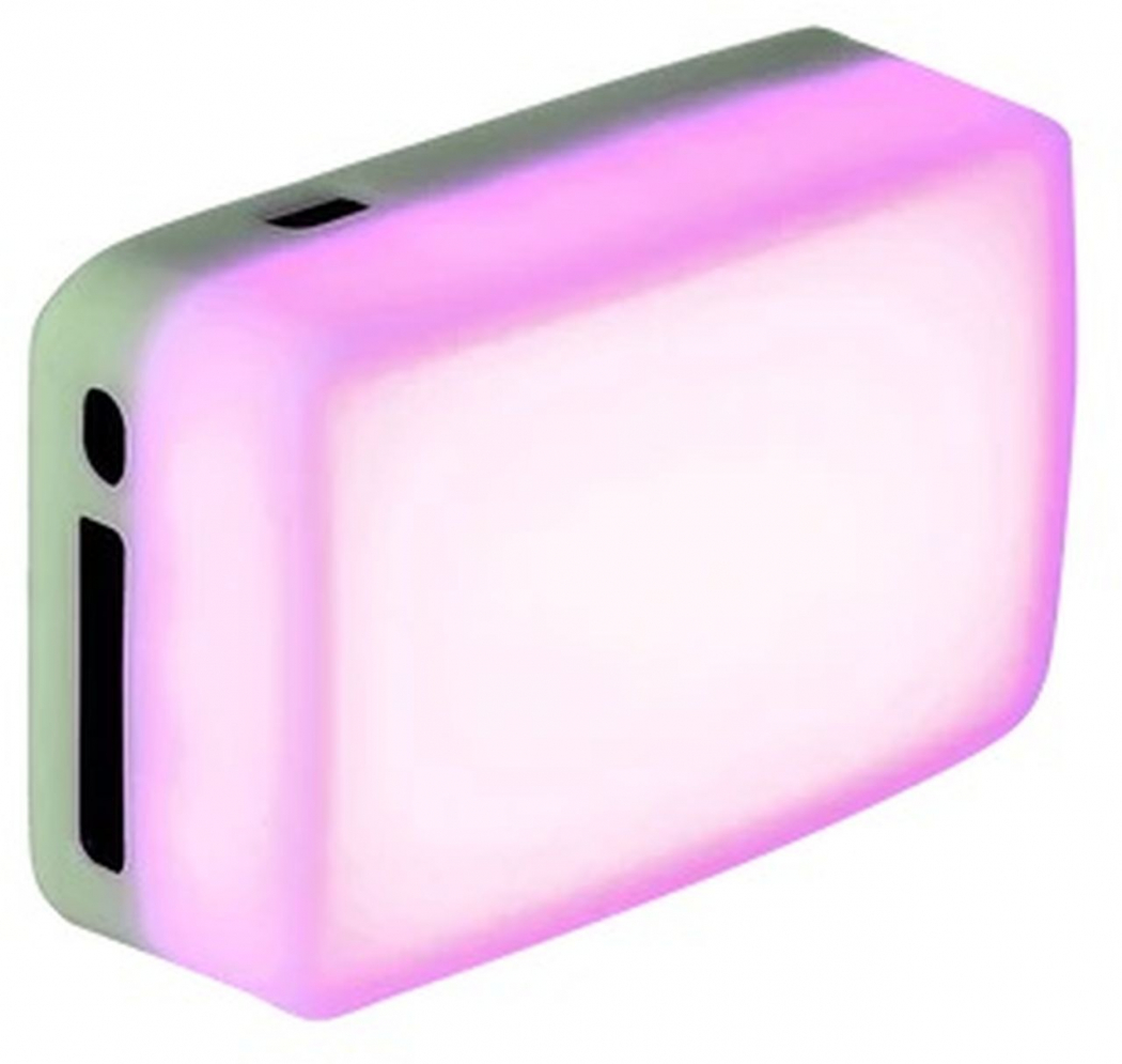 Rollei Lumis Solo 2 - LED Cube & Lumis Compact RGB, Small RGB Continuous Light With 360 Colours And Great Light Effects, Compact LED Lamp In Smartphone Format 28565 Black