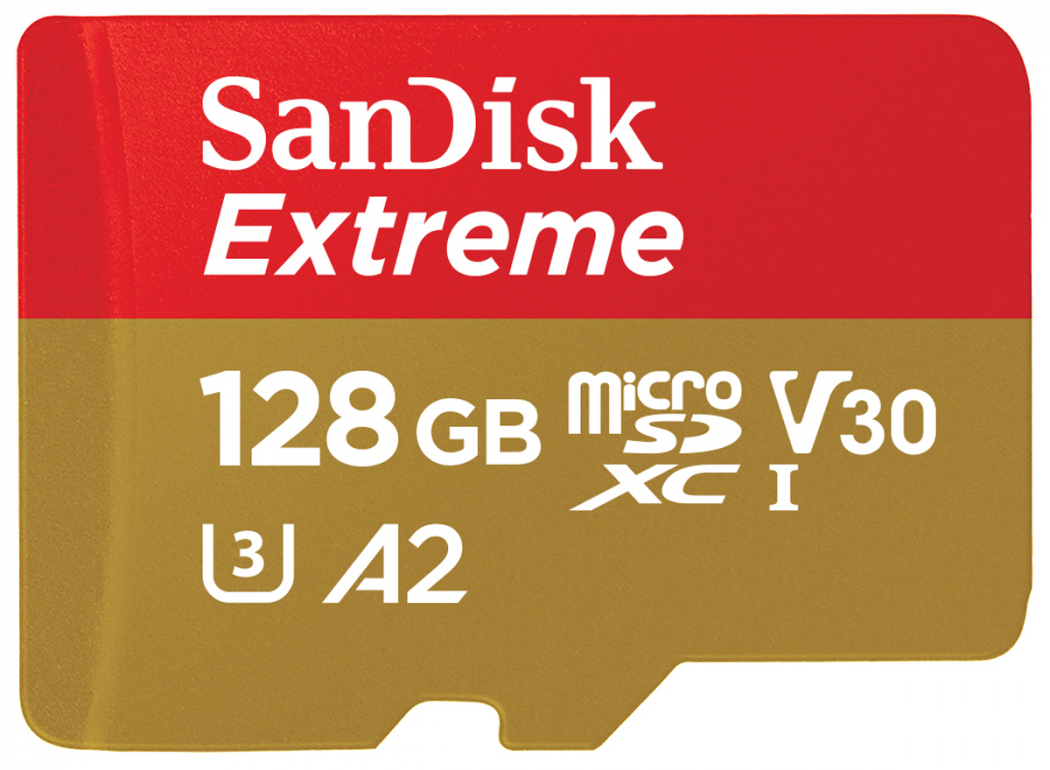 SanDisk micro SDXC Extreme 128GB 190MB/s V30 - Foto Erhardt