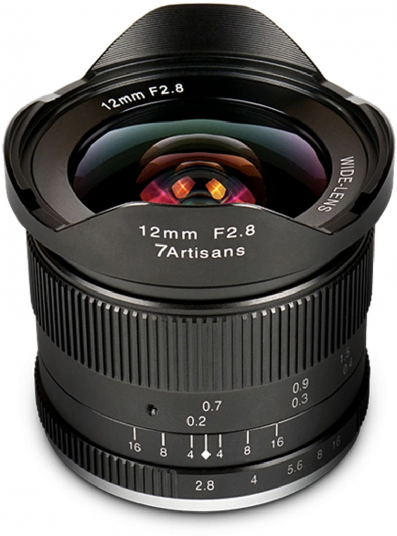 7artisans 12mm f2.8 Ultra Wide Angle Lens for Canon EOS EF-M Mount Mirrorless Camera Manual Focus Prime Fixed Lens and TUYUNG Cloth 