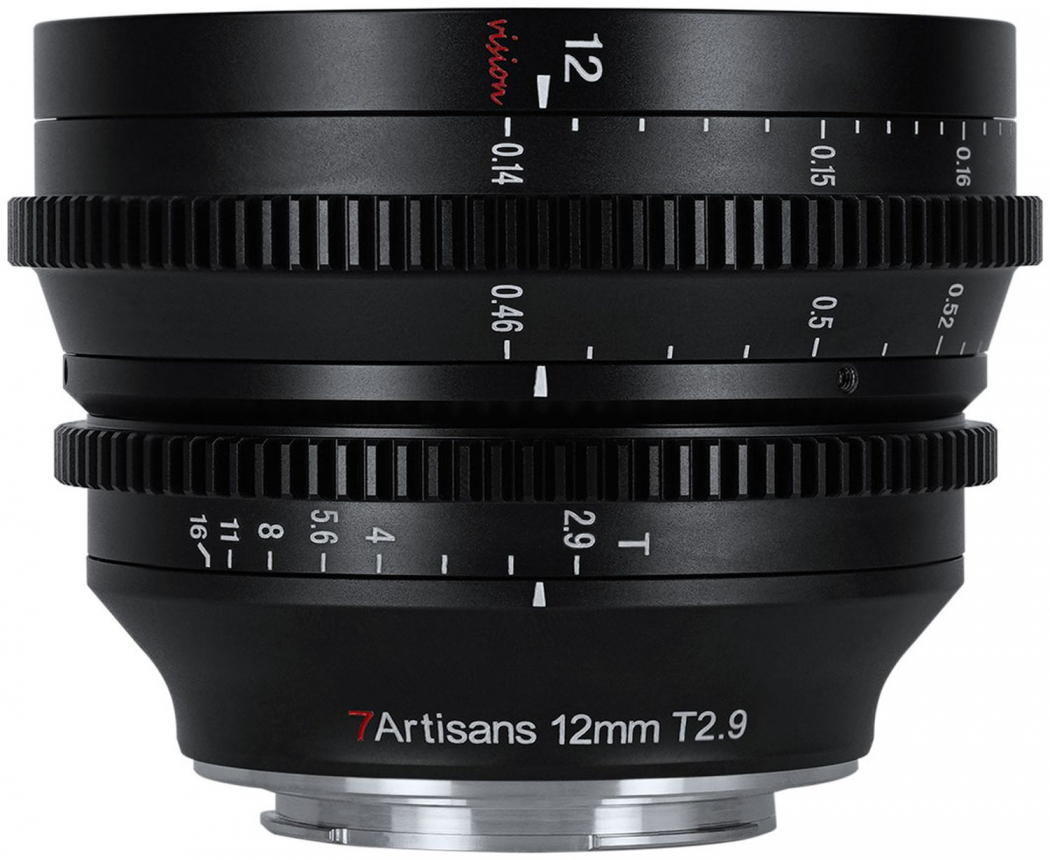 7Artisans 12mm T2.9 Fuji X-Mount Objectif