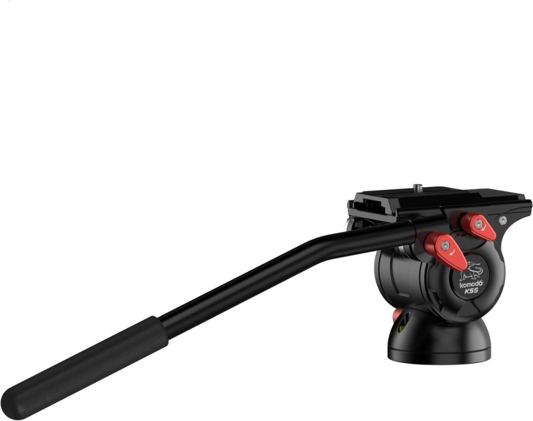 Testa Video IFOOTAGE Komodo K5S – Fluida, Leggera In Alluminio Con Piastra A Sgancio Rapido Per DSLR E Videocamere