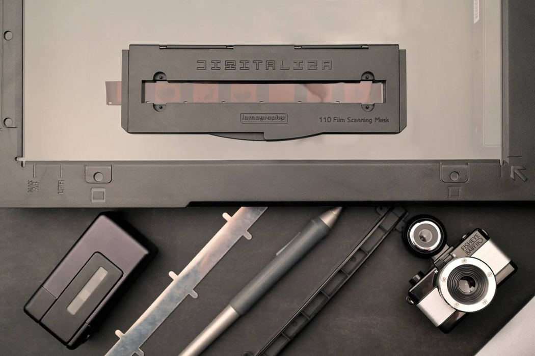 110 Film Scanning Mask - Digitale Negativhalter Für Flachbettscanner Mit Beleuchtung