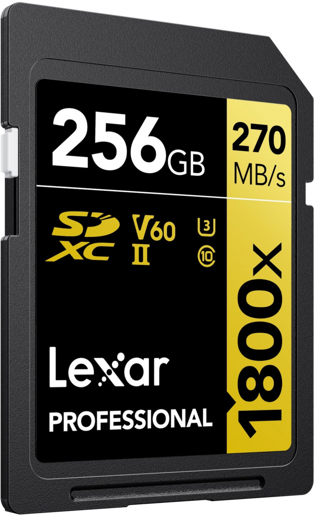Lexar Professional SDXC Gold 256GB 1800x UHS-II V60 - Foto Erhardt