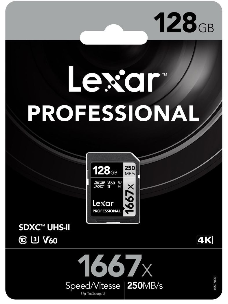 Lexar Professional 1667x 128GB SDXC UHS-II Card 