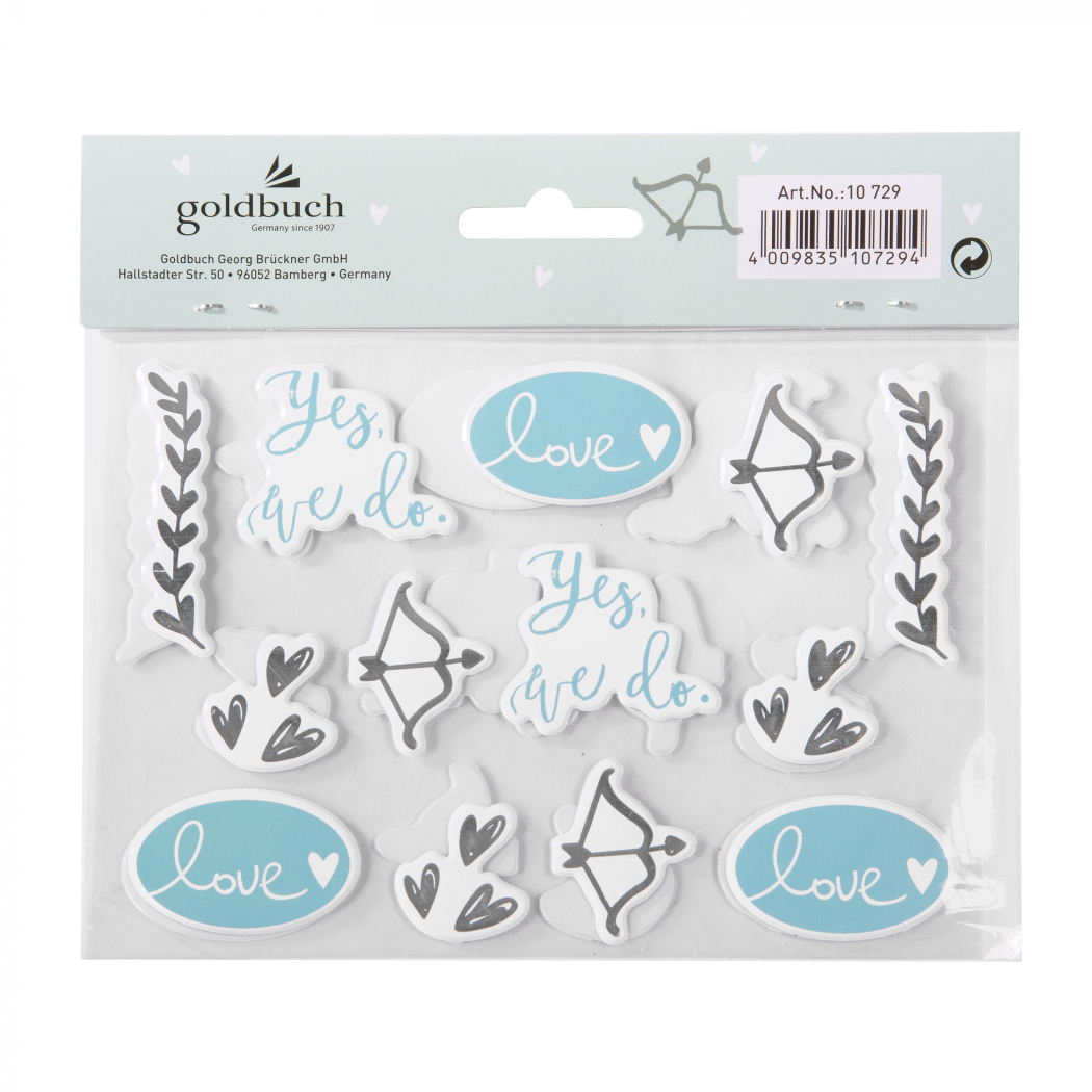 Technische Daten Goldbuch Sticker 10729 Yes, we do! Foto Erhardt