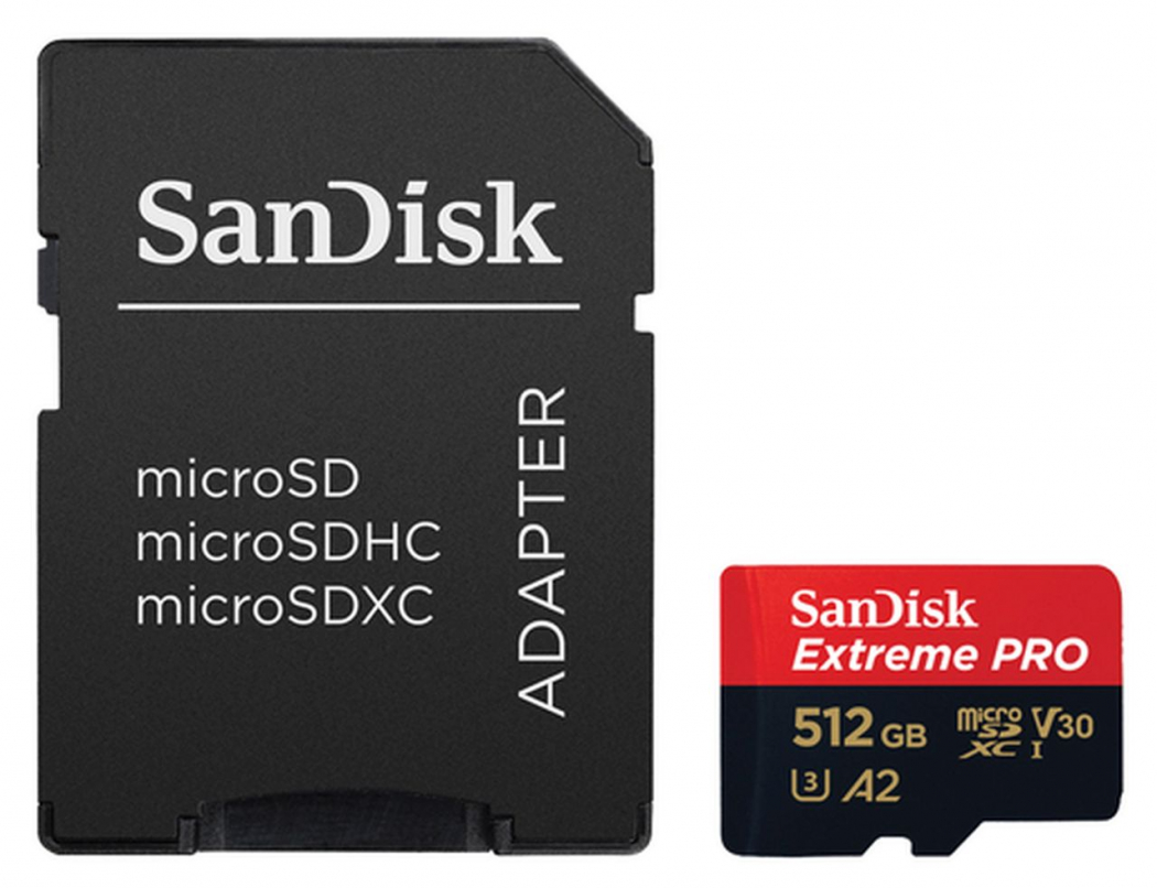 SanDisk SDXC Extreme Pro 512GB 200MB/s V30 UHS I - Foto Erhardt