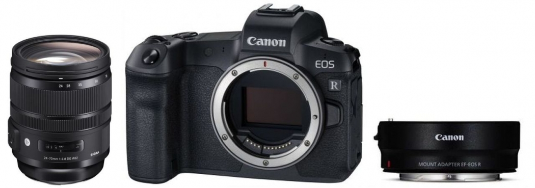 Canon EOS R Body + EF Adapter + Sigma 24-70mm f2.8 DG OS HSM (Art