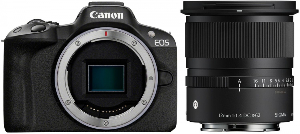 Canon EOS R50 noir + Sigma 12mm f1,4 DC (C) Appareils photo