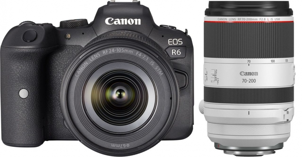 Technical Specs Canon EOS R6 + RF 24-105mm f4-7.1 IS STM + RF 70 