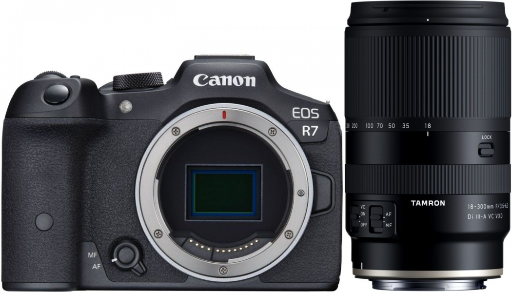 Canon EOS R7 + Tamron 18-300mm f3,5-6,3 Di III -A Appareils photo