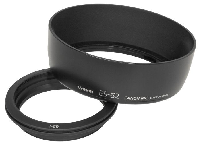 Paraluce Vhbw Per Obiettivi Da 52mm | Sostituisce Canon ES-62, Rotondo Nero, Protezione E Riduzione Bagliori