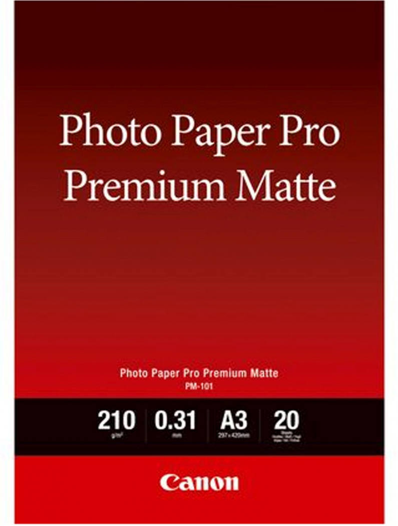 Canon PM-101 Pro Premium Druckerpapier A3 20 Blatt 210g/m² matt Image