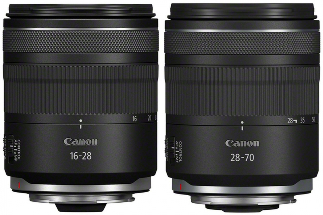 Canon RF 16-28mm f2,8 IS STM + RF 28-70mm f2,8 Objectif