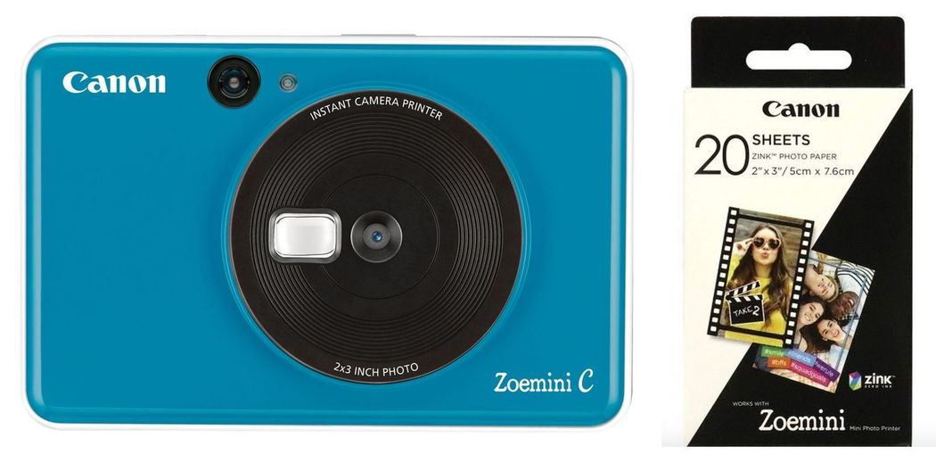 Canon Zoemini Imprimeur Photo Mobile Noir + 20 feuilles - Kamera