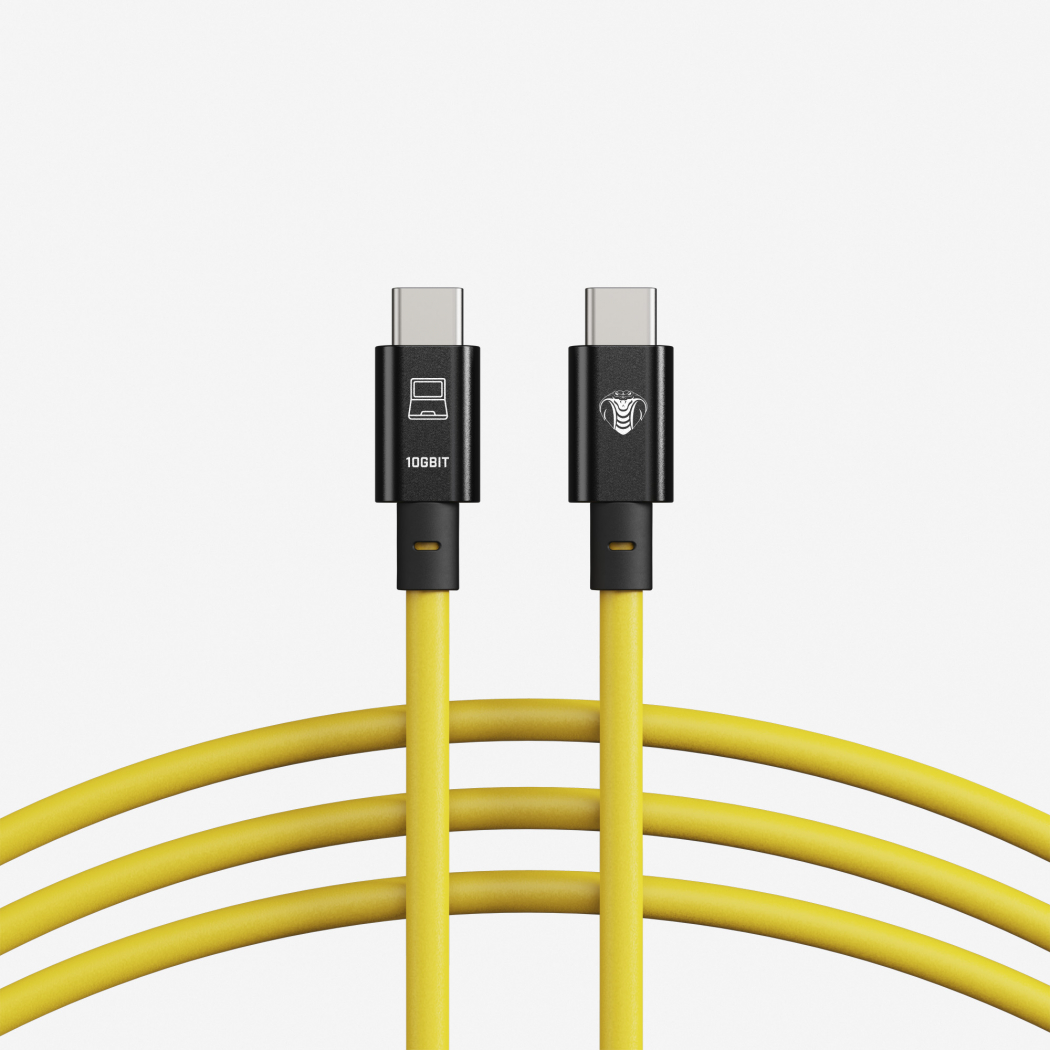 CobraTether USB-C vers USB-C 10 Gbit/s 10m jaune Appareils photo