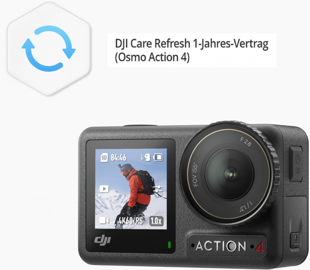 DJI Care Refresh - 1 Jahr (Action 4) - E-Key