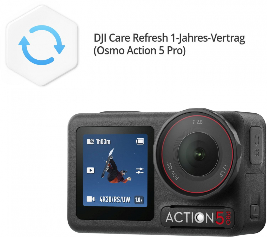DJI Care Refresh - 1 Jahr (Action 5 Pro) - E-Key