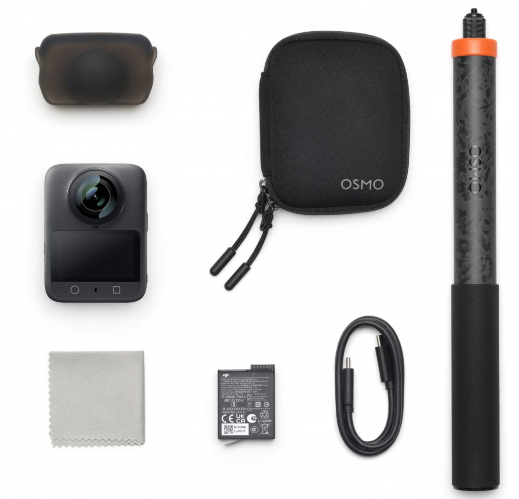 DJI Osmo 360 Standard Combo + 250cm Extended Carbon Fiber Selfie Stick Appareils photo