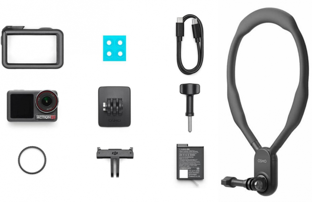 DJI Osmo Action 5 Pro Kit de support de nuque Appareils photo