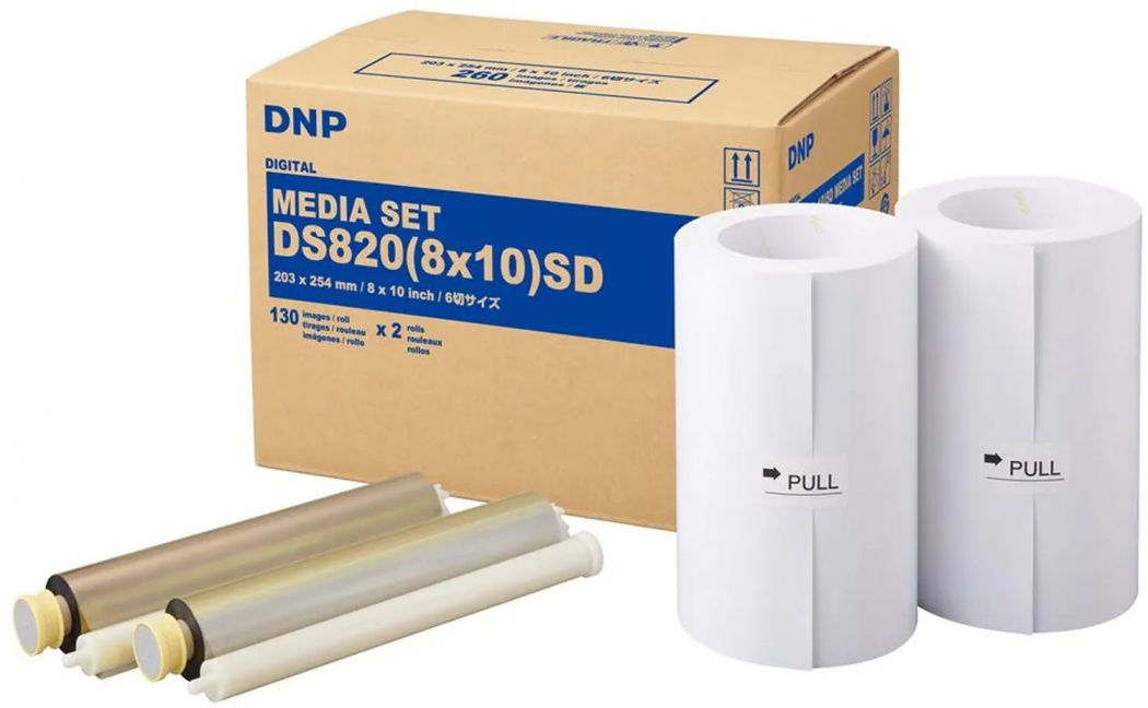 Papier Dm In Store DNP Papier DM812820 2 rouleaux de 110 pcs. 20x30cm pour DS820 - Foto ...